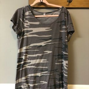 Camouflage mini dress